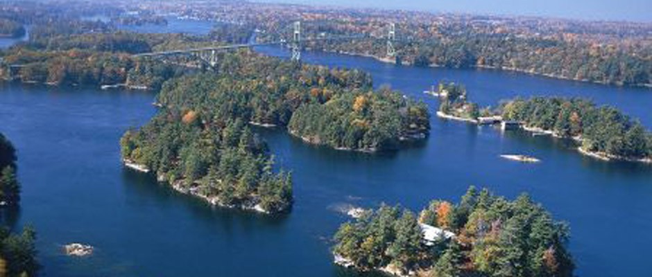 1000 Islands photo from high up